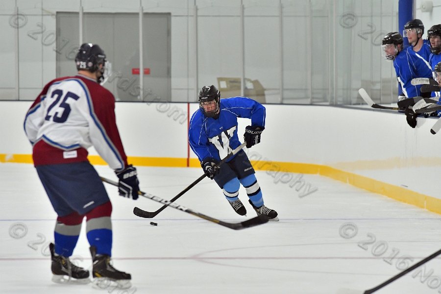 Wheaton College Men\'s Ice Hockey vs Middlesex Community College. - Photo By: KEITH NORDSTROM